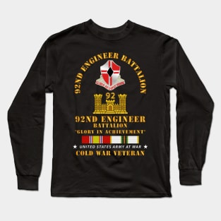 92nd Engineer  Bn w COLD SVC Long Sleeve T-Shirt